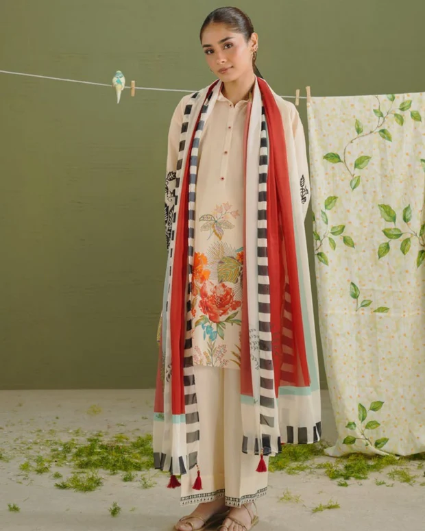 COCO Prints | 3-Piece Digital Printed Lawn Suit | (Unstitched) VERA-3A