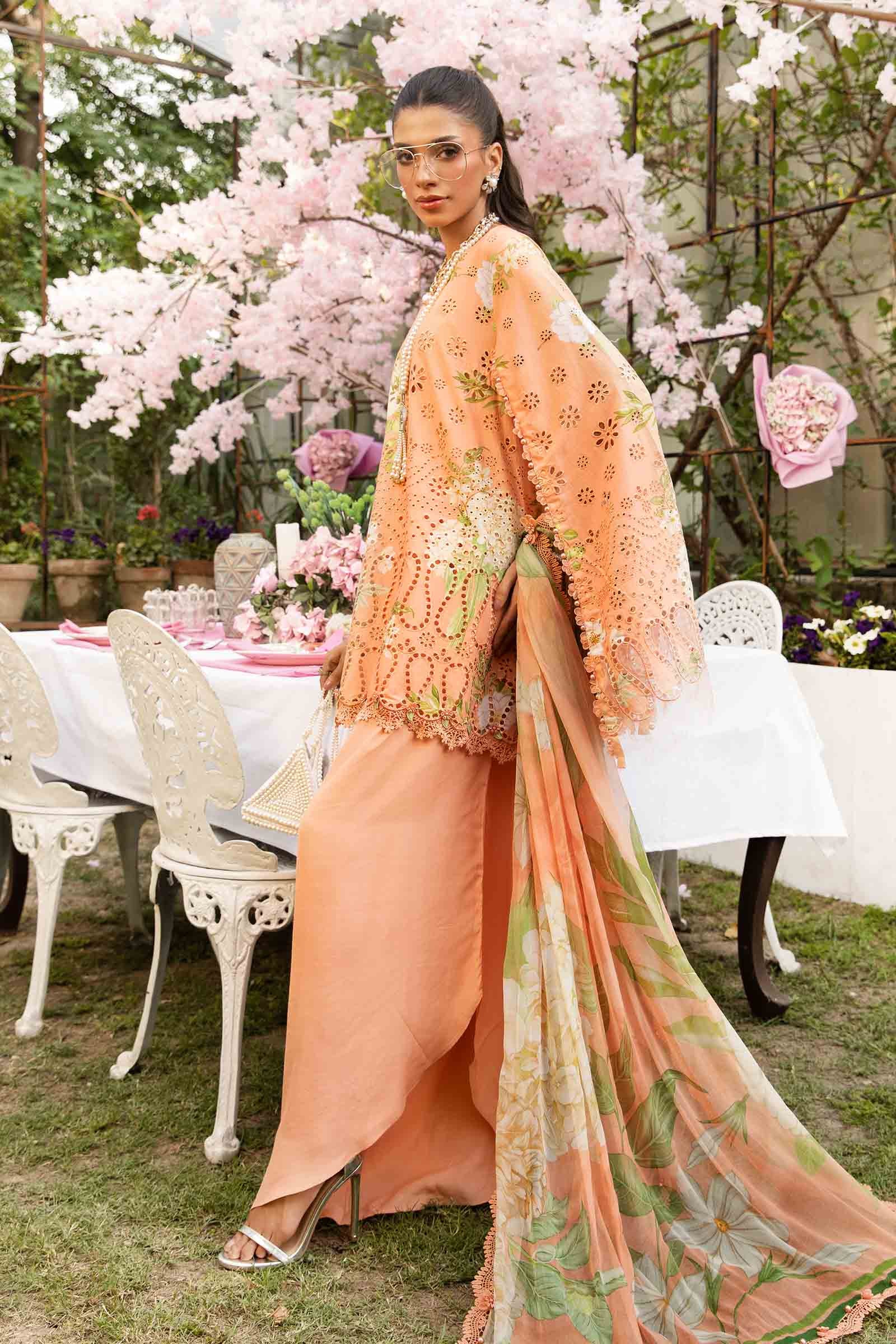3 Piece Unstitched Embroidered Lawn Suit | MPT-2602-A - Image 7