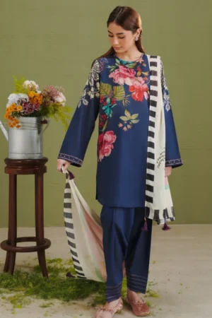 COCO Prints | 3-Piece Digital Printed Lawn Suit | (Unstitched) VERA-3B
