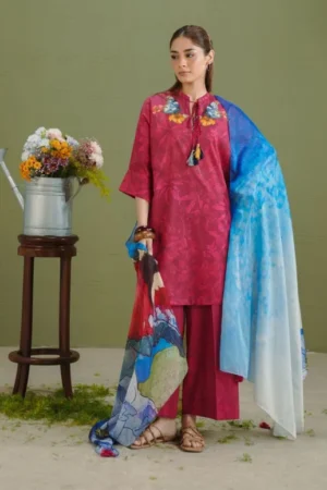 COCO Prints | 3-Piece Digital Printed Lawn Suit | (Unstitched) GECE-5A