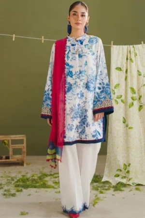 COCO Prints | 3-Piece Digital Printed Lawn Suit | (Unstitched) AERO-6A