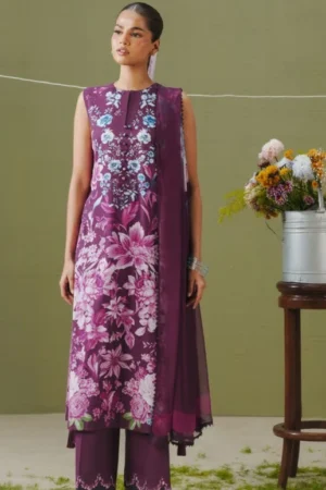 COCO Prints | 3-Piece Digital Printed Lawn Suit | (Unstitched) AERO-6B