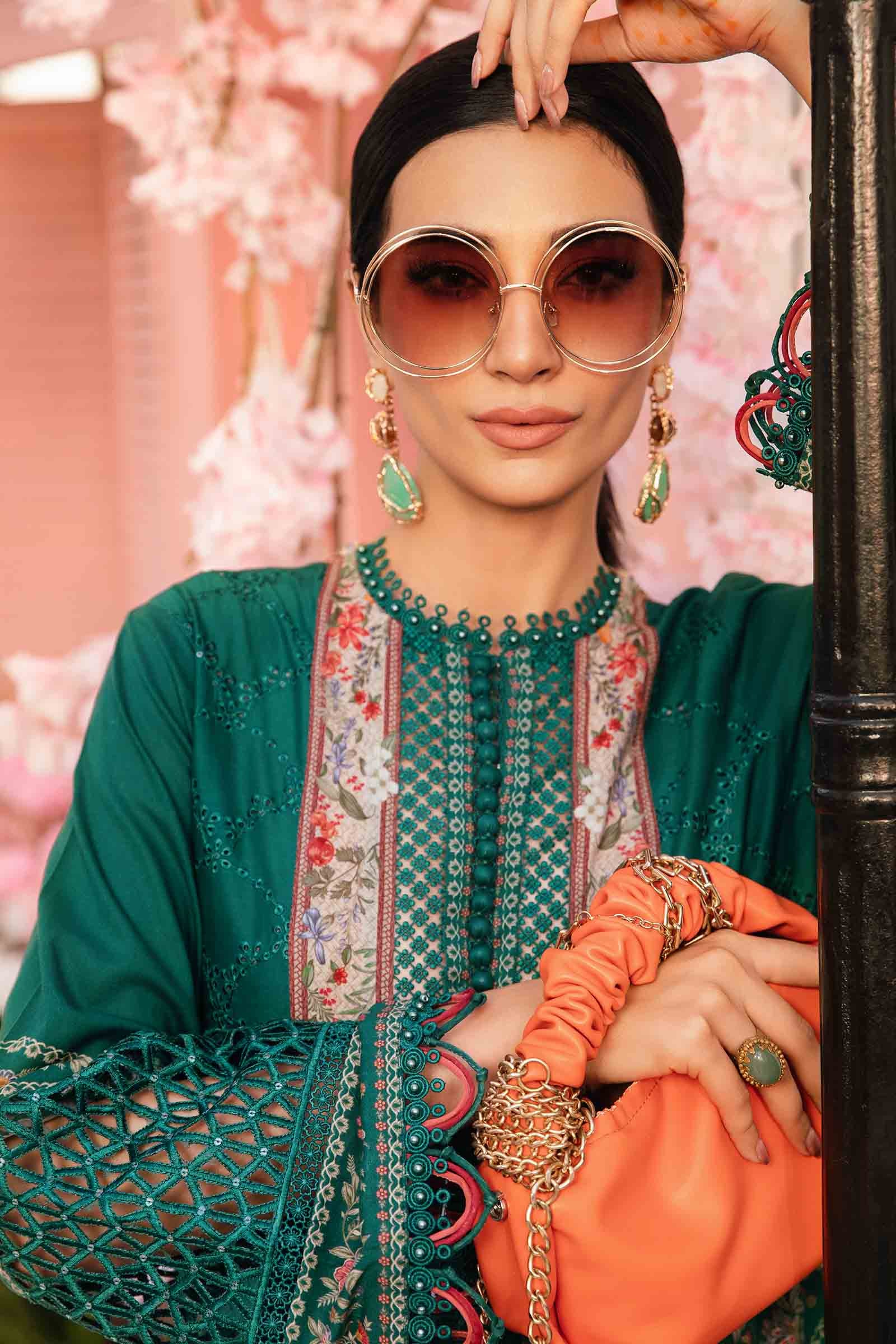 3 Piece Unstitched Embroidered Lawn Suit | MPT-2610-A - Image 5
