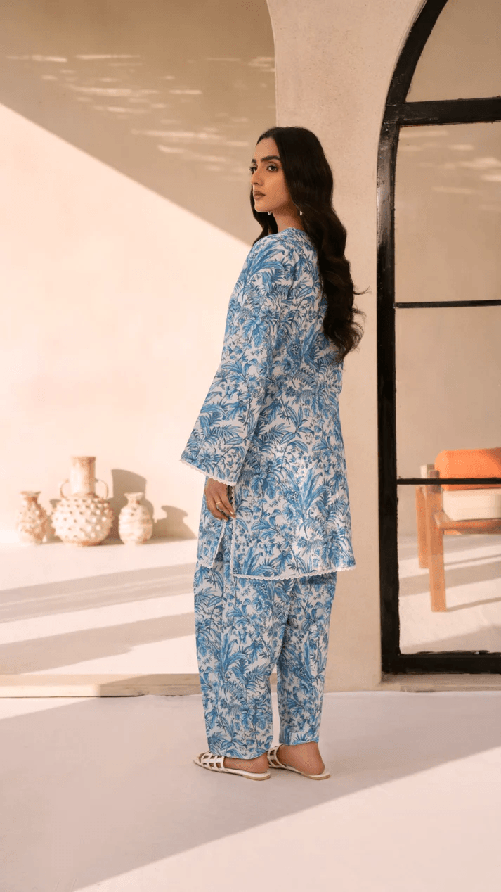 Breeezy Edit | 2- Piece Printed Lawn | Shirt & Trouser | (Stitched) - Image 3