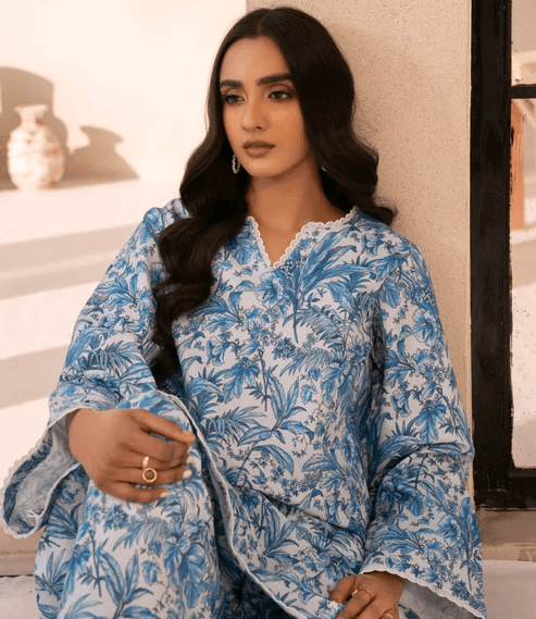 Breeezy Edit | 2- Piece Printed Lawn | Shirt & Trouser | (Stitched) - Image 6