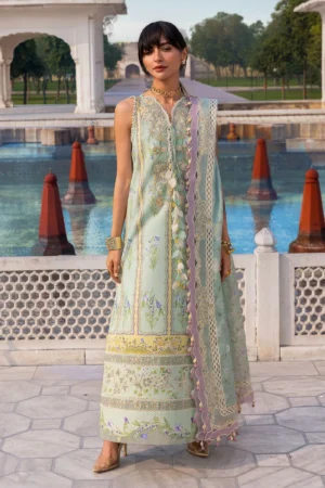 Flow By Crimson | 3-Piece Digital Embroidered Suit | (Unstitched) SUN-KISSED LETTER-D9B