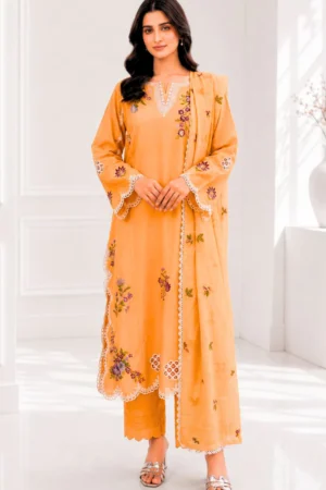 Citrus Fiesta | 3 – Piece Embroidered Lawn | (Stitched)