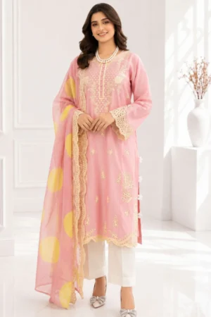 Pareesa | 3 – Piece Embroidered Lawn | (Stitched)