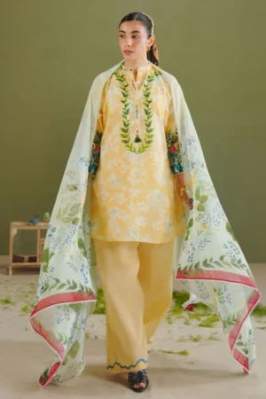 COCO Prints | 3-Piece Digital Printed Lawn Suit | (Unstitched) AYLA-8A