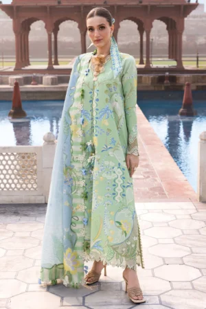 Flow By Crimson | 3-Piece Digital Embroidered Suit | (Unstitched) OUT OF MANY HEARTS-D6B