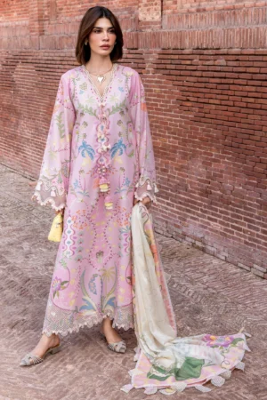 Flow By Crimson | 3-Piece Digital Embroidered Suit | (Unstitched) OUT OF MANY HEARTS - D6A